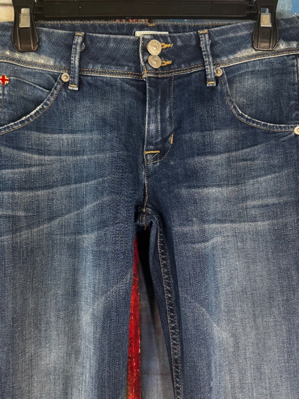 Hudson Collin Skinny Jeans Women’s Size 27 Super Vixen SVX Medium Blue Stretch